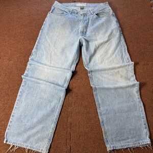 A+ Bullhead Mens Utility Fit Light Wash Denim Jeans Blue Wide Leg 34x30 1254-30